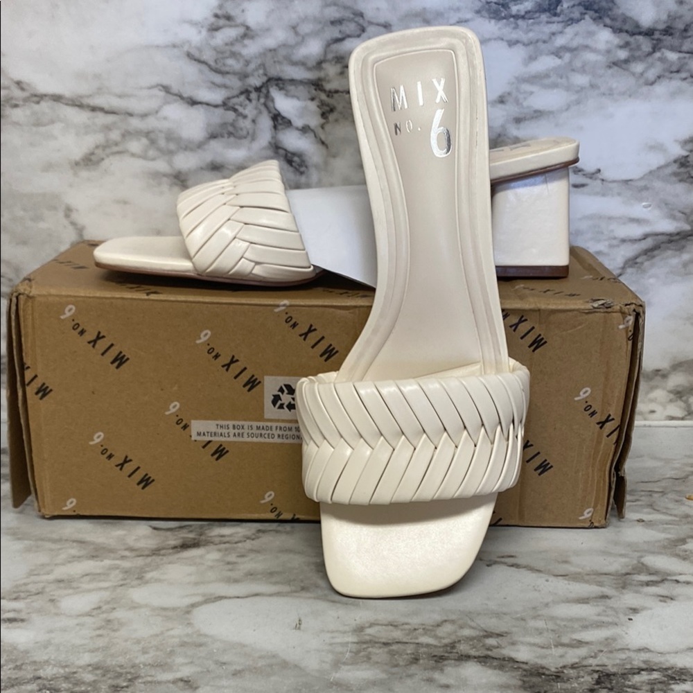 Mix No. 6 Women's White Slide Sandals